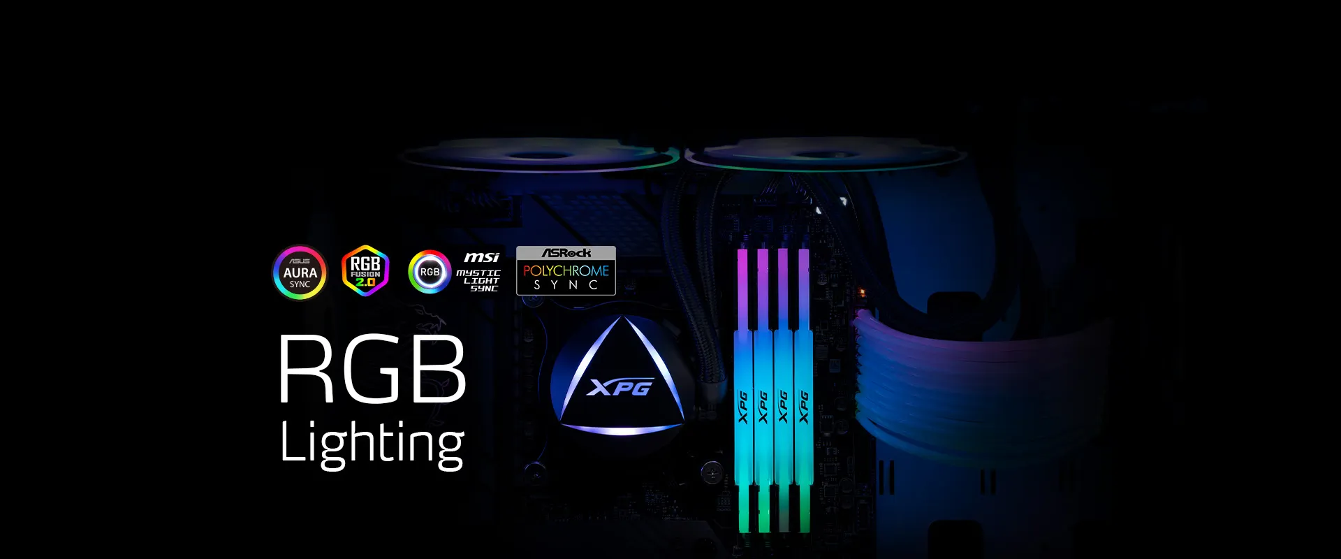 Adata XPG LANCER RGB 32GB (16GBx2) DDR5 5200MHz CL38 RAM (Black) overview 1