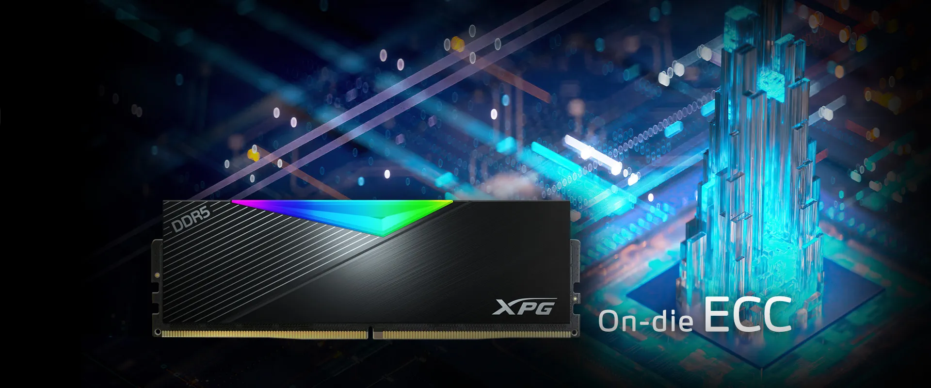 Adata XPG LANCER RGB 32GB (16GBx2) DDR5 5200MHz CL38 RAM (Black) overview 3