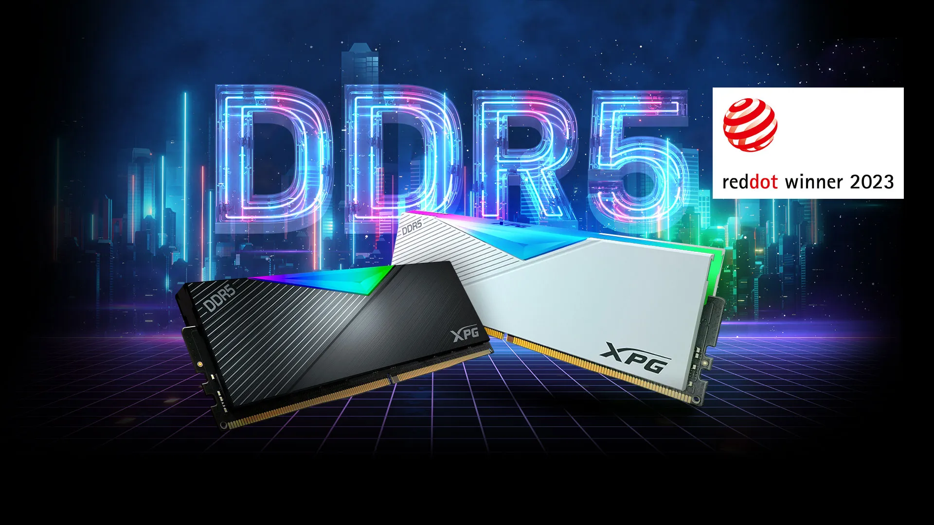 Adata XPG Lancer RGB 32GB (16GBX2) DDR5 5200MHz RAM (White) overview 1