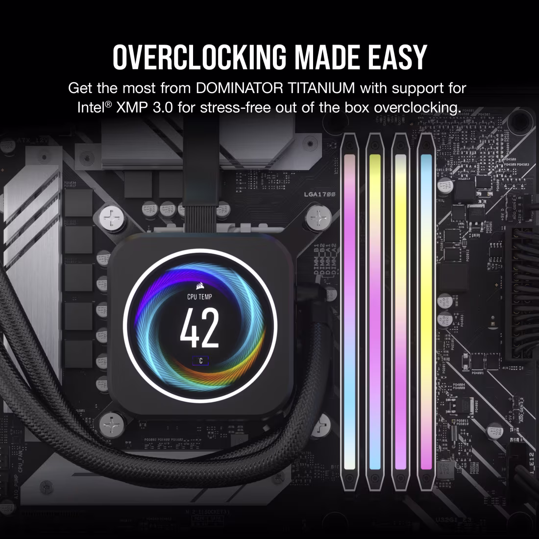 CORSAIR Dominator Titanium RGB DDR5 64GB (2x32GB) 6000MHz Memory (White) overview 4