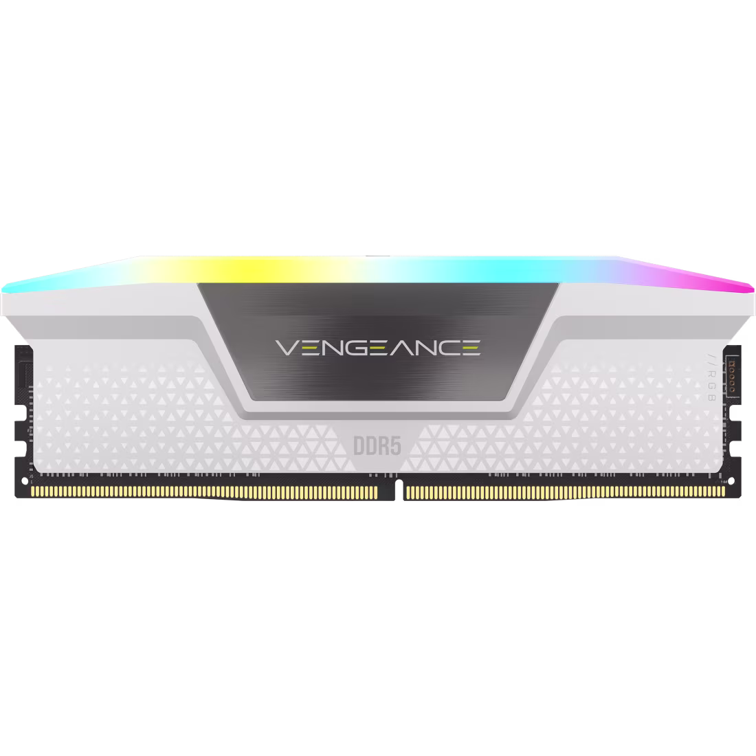 CORSAIR Vengeance RGB DDR5 RAM 64GB (2x32GB) 6000MHz CL30 RAM - White overview 3