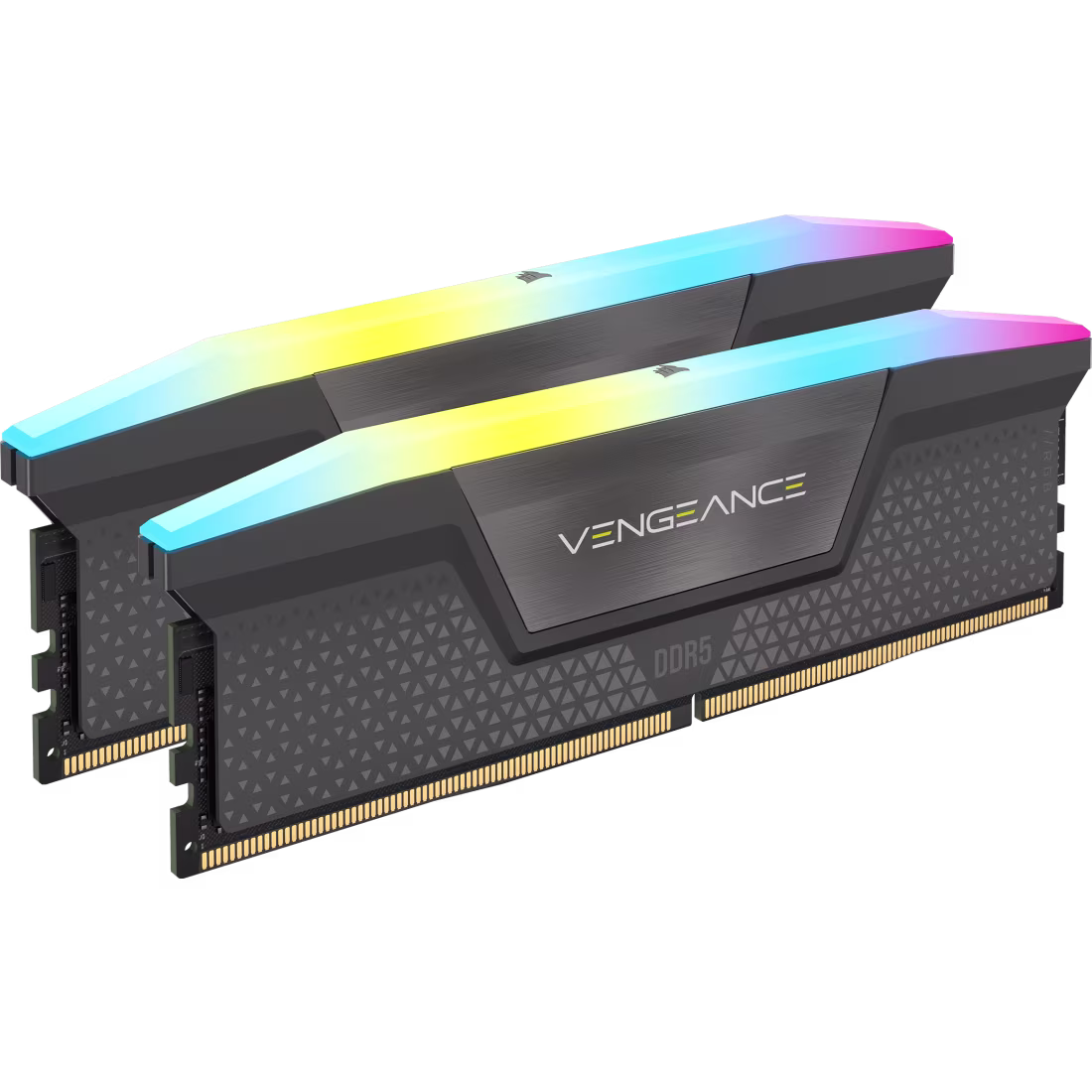 CORSAIR Vengeance RGB DDR5 RAM 64GB (2x32GB) 6000MHz CL40 RAM - Black overview 1
