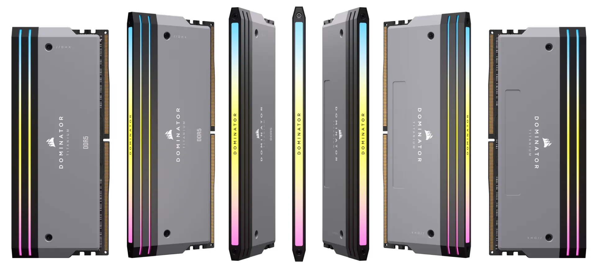 Corsair Dominator Titanium RGB DDR5 32GB (16GBx2) 6000MHz CL30 Desktop Ram - Grey overview 1