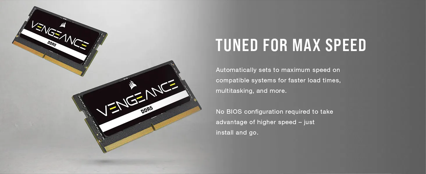 Corsair Vengeance DDR5 16GB (16GBx1) 4800MHz CL40 SODIMM Laptop Ram overview 2