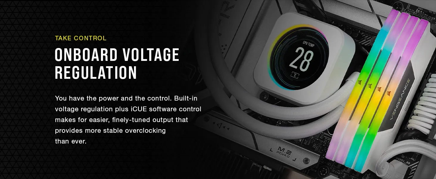 Corsair Vengeance RGB 64GB (32GBx2) DDR5 5200MHz CL40 Desktop RAM overview 2