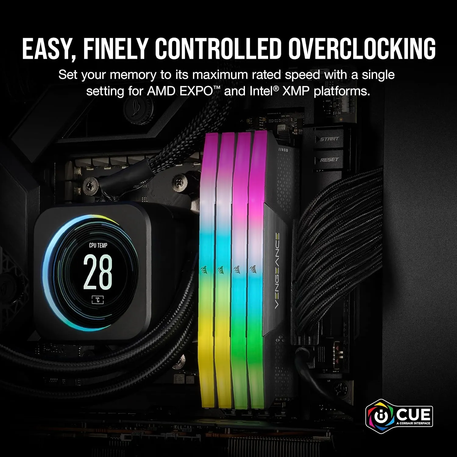 Corsair Vengeance RGB Grey 32GB 6000MHz CL38 DDR5 RAM overview 3