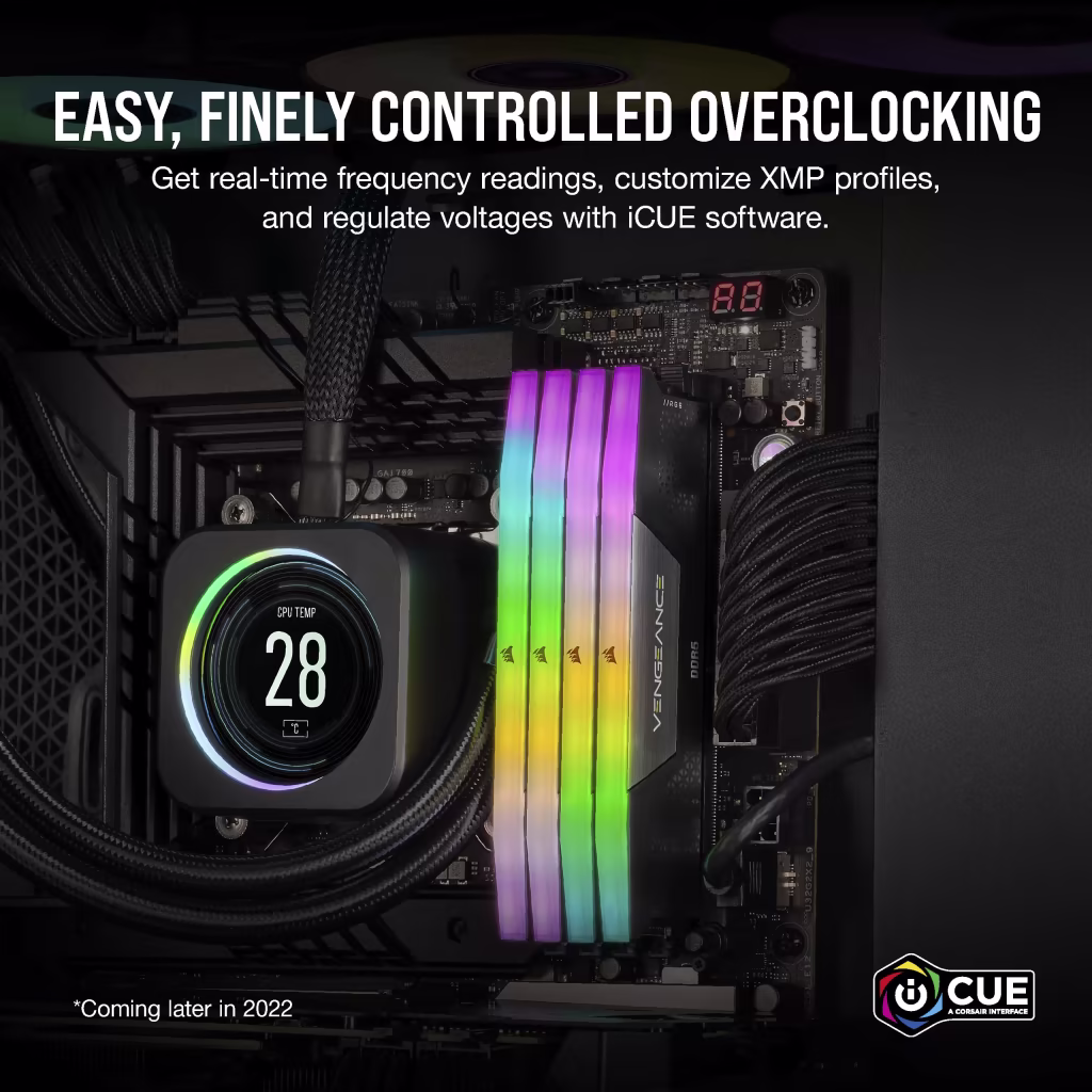 Corsair Vengeance RGB Series 32GB (16GBx2) DDR5 7200MHz CL34 Desktop RAM overview 4