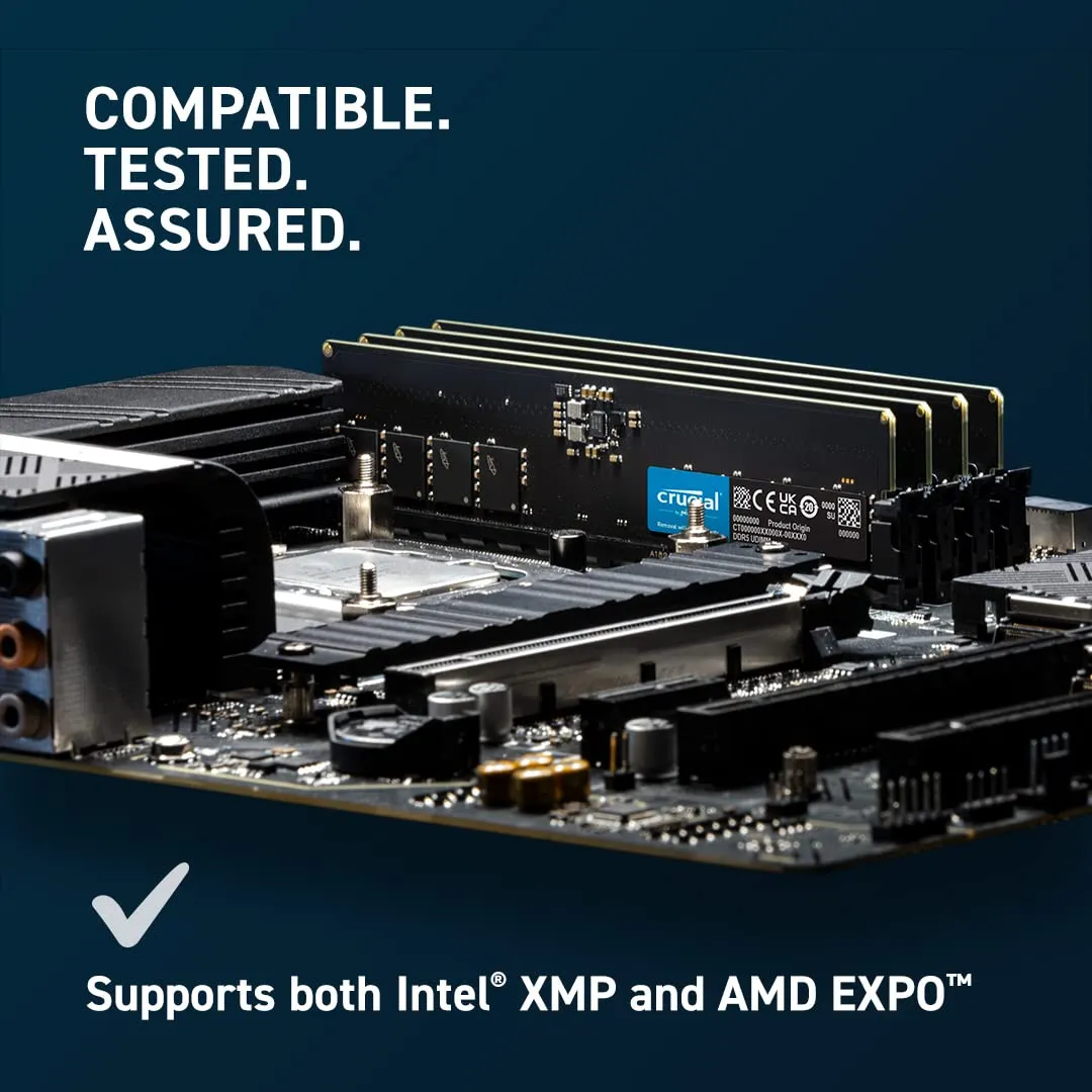 Crucial 16GB (16GBx1) DDR5 5600MHz CL46 Desktop RAM overview 4