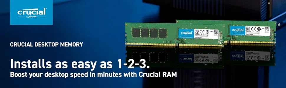 Crucial 32gb 3200mhz Ddr4 (CT32G4DFD832A) Desktop Ram overview 1