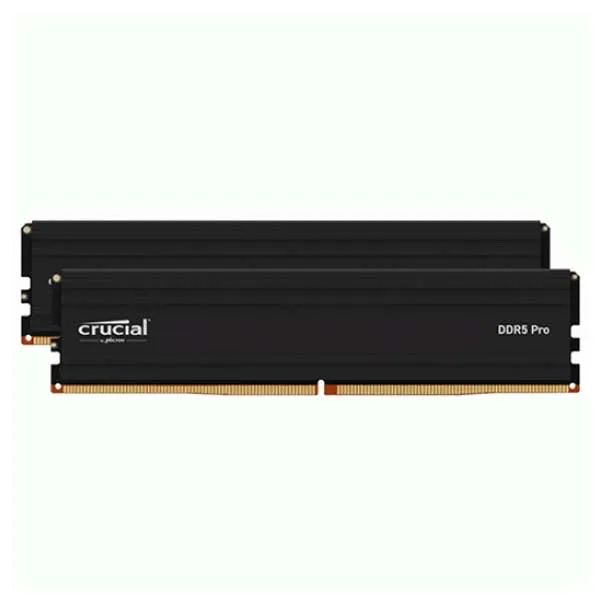Crucial Pro 64GB 2x32GB DDR5 6400 MHz UDIMM Memory Kit (Black)