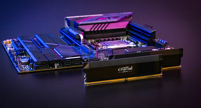 Crucial Pro Overclocking 64GB (32GBx2) DDR5 6000Mhz CL40 UDIMM OC Gaming Memory White (CP2K32G60C40U5W) overview 5