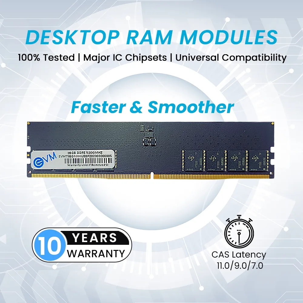 EVM 16GB (1 X 16GB) DDR5 5200MHz Desktop Ram overview 2