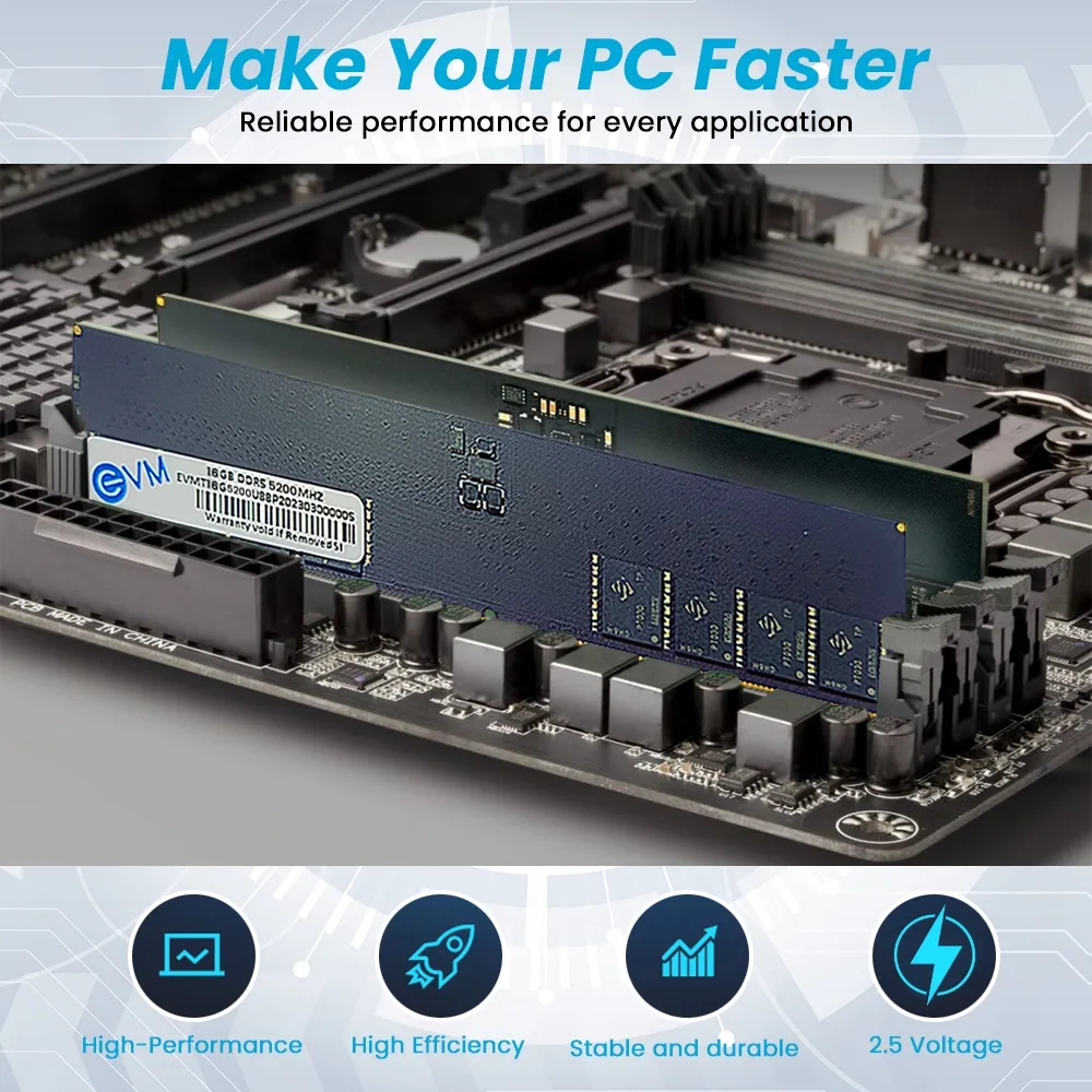 EVM 16GB (1 X 16GB) DDR5 5200MHz Desktop Ram overview 3
