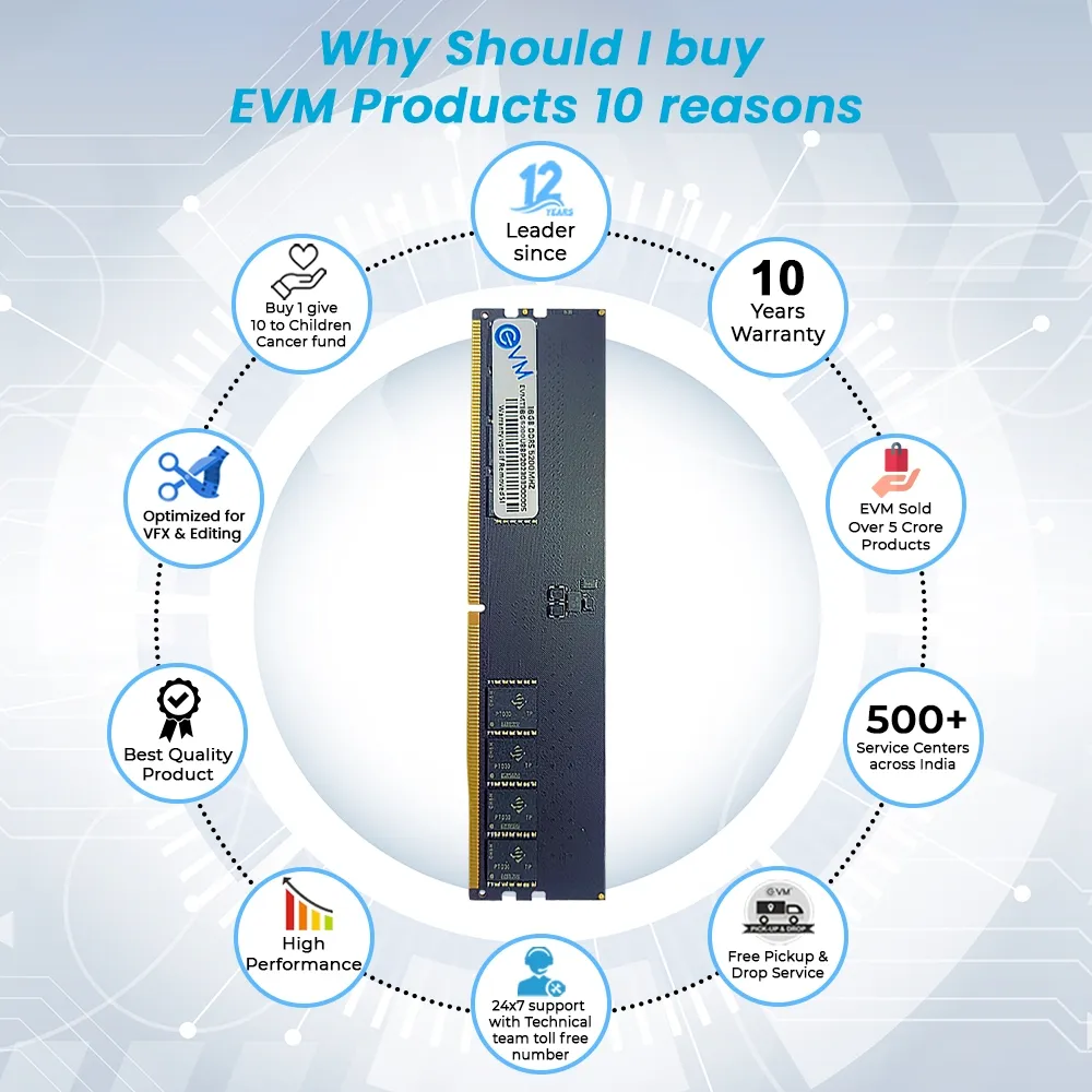 EVM 16GB (1 X 16GB) DDR5 5200MHz Desktop Ram overview 5
