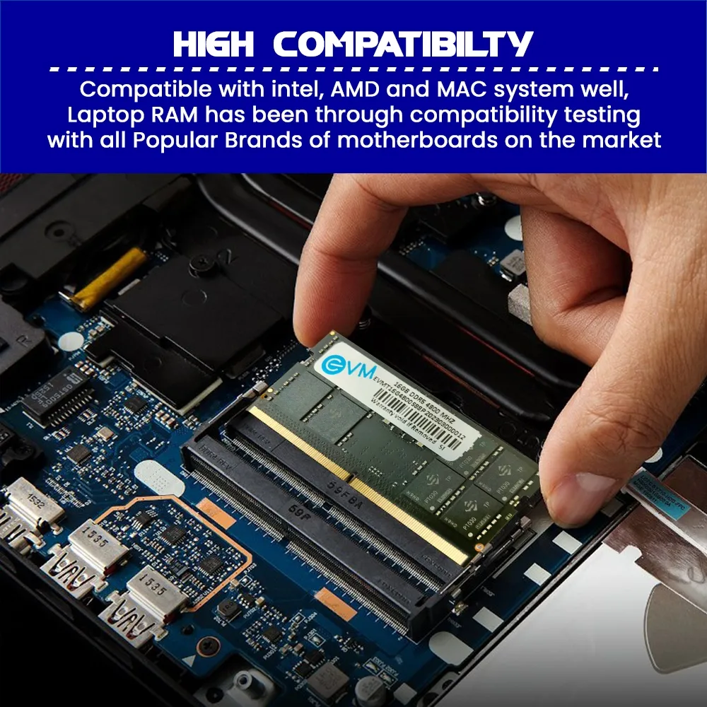 EVM 16GB DDR5 4800MHz Sodimm CL19 Laptop Ram overview 4