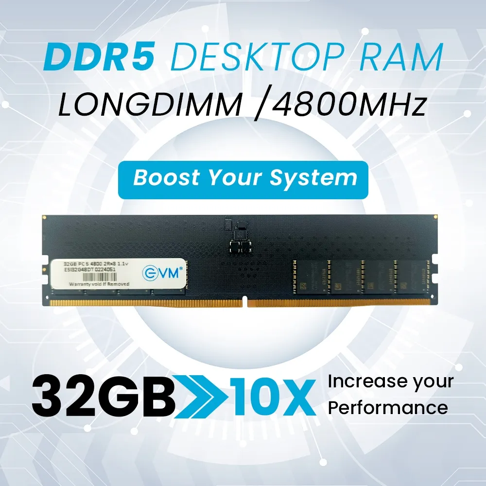 EVM 32GB (1 X 32GB) DDR5 4800MHz Desktop Ram overview 1