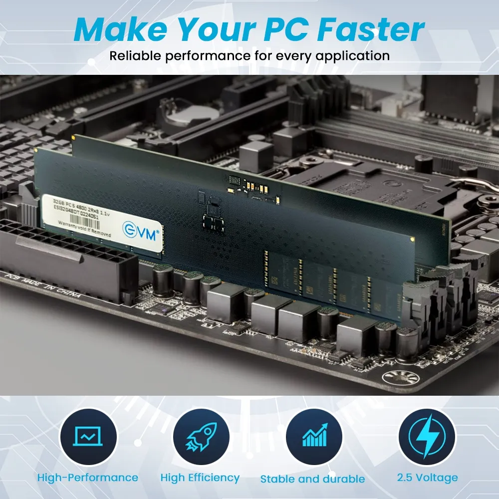 EVM 32GB (1 X 32GB) DDR5 4800MHz Desktop Ram overview 3