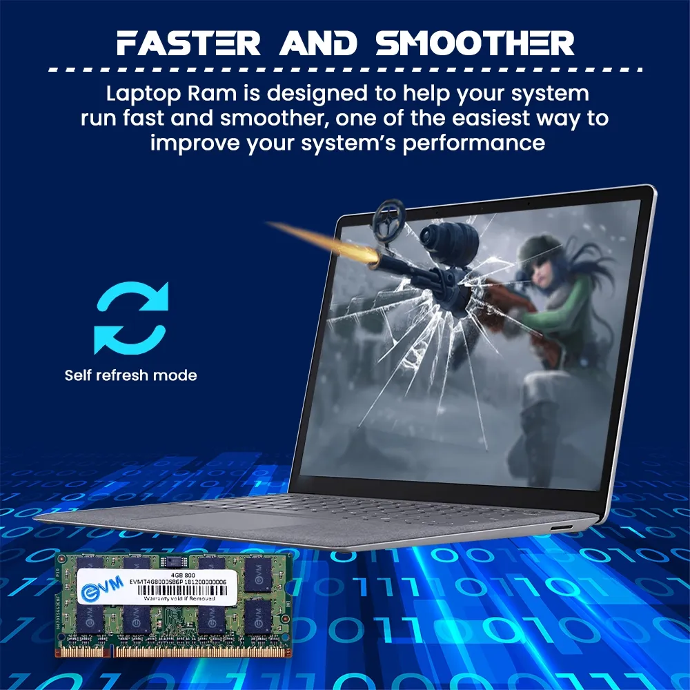 EVM 4GB DDR2 800MHz SoDimm Laptop RAM overview 3
