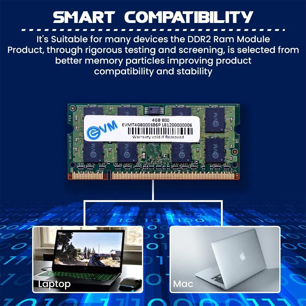 EVM 4GB DDR2 800MHz SoDimm Laptop RAM overview 5