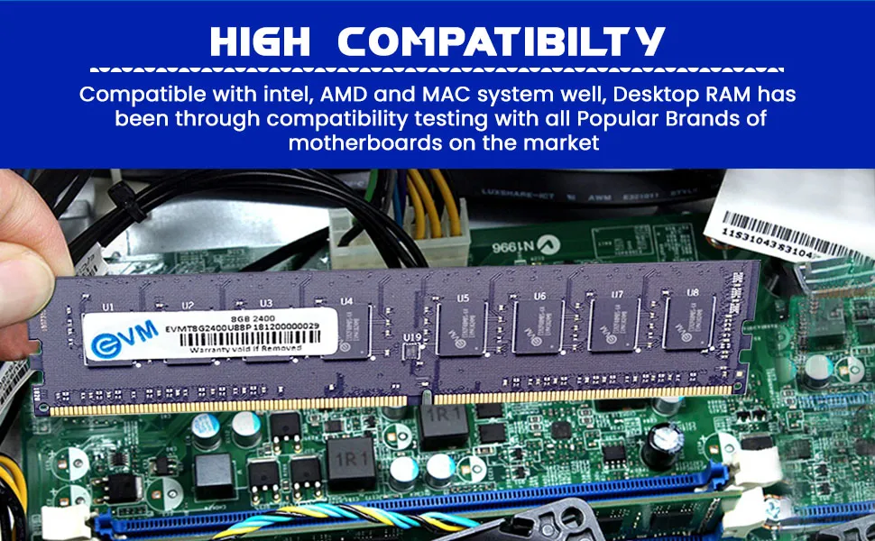 EVM 8GB DDR4 2400MHz Desktop Memory Ram overview 4