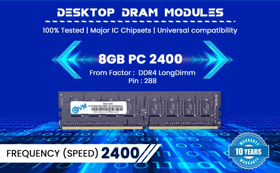 EVM 8GB DDR4 2400MHz Desktop Memory Ram overview 6
