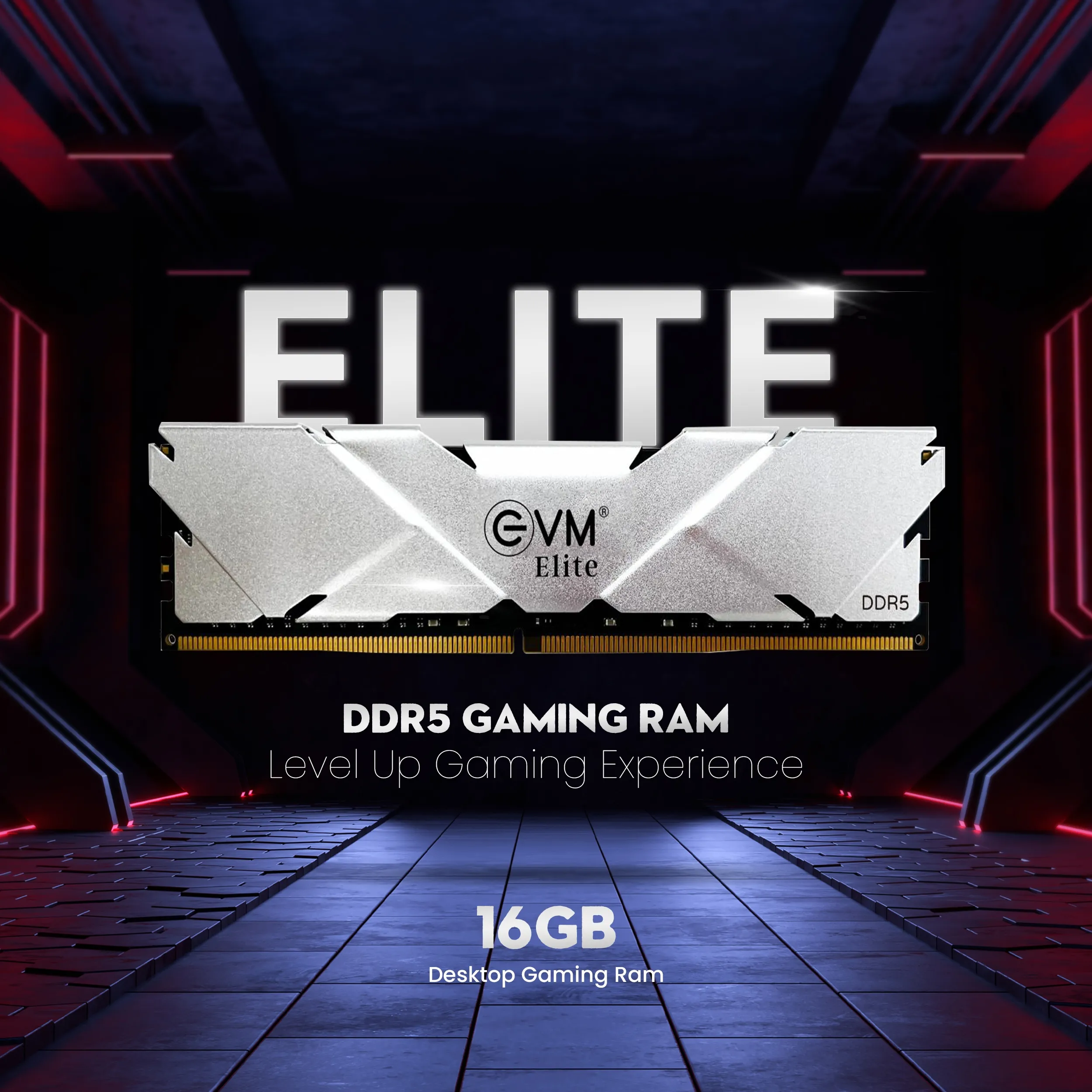 EVM ELITE GAMING RAM 16GB DDR5 5600 MHz Desktop overview 1