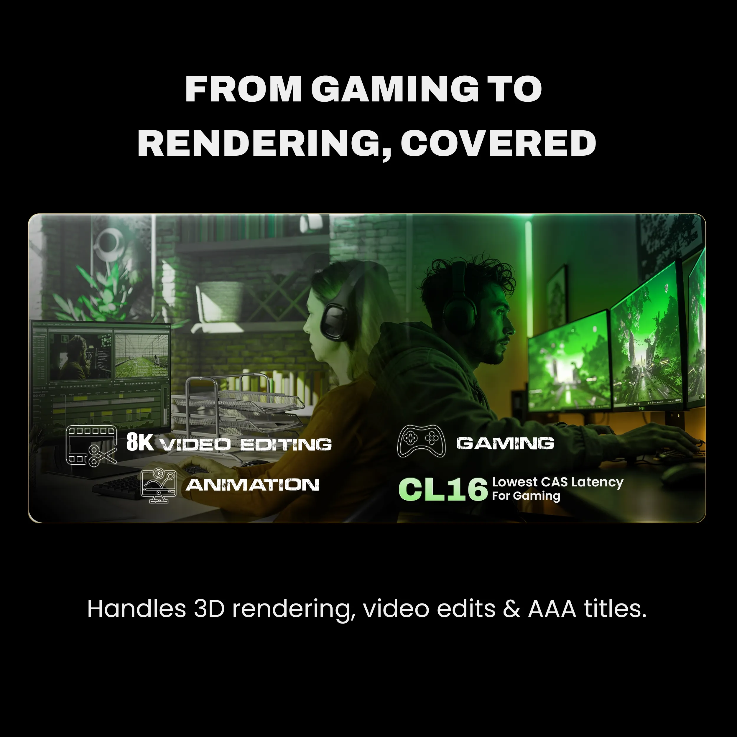 EVM ELITE GAMING RAM 32GB DDR4 3200 MHz DESKTOP overview 3