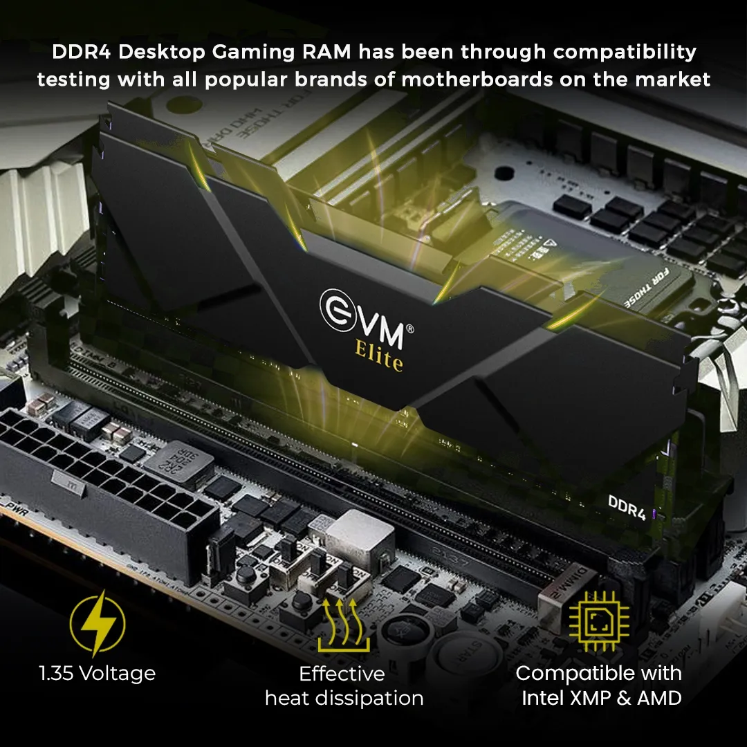 EVM Elite Gaming Ram 16gb Ddr4 3200 Mhz Desktop overview 4