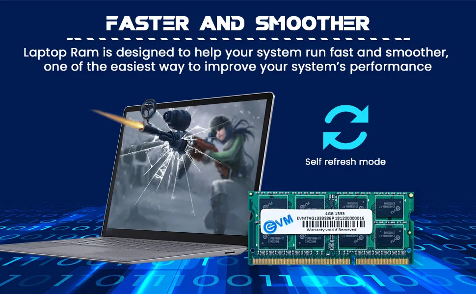 EVM Laptop 4GB DDR3 RAM 1333MHz overview 3