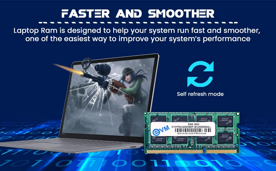 EVM Laptop 8GB DDR3 RAM 1600MHz overview 2