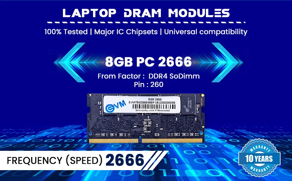 EVM Laptop DDR4 8GB RAM 2666 MHz overview 6