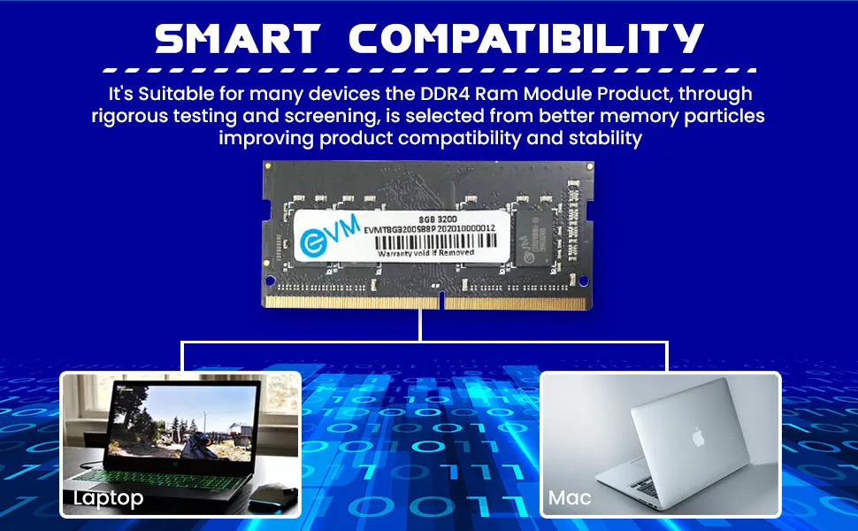 EVM Laptop DDR4 8GB RAM 3200 MHz overview 5