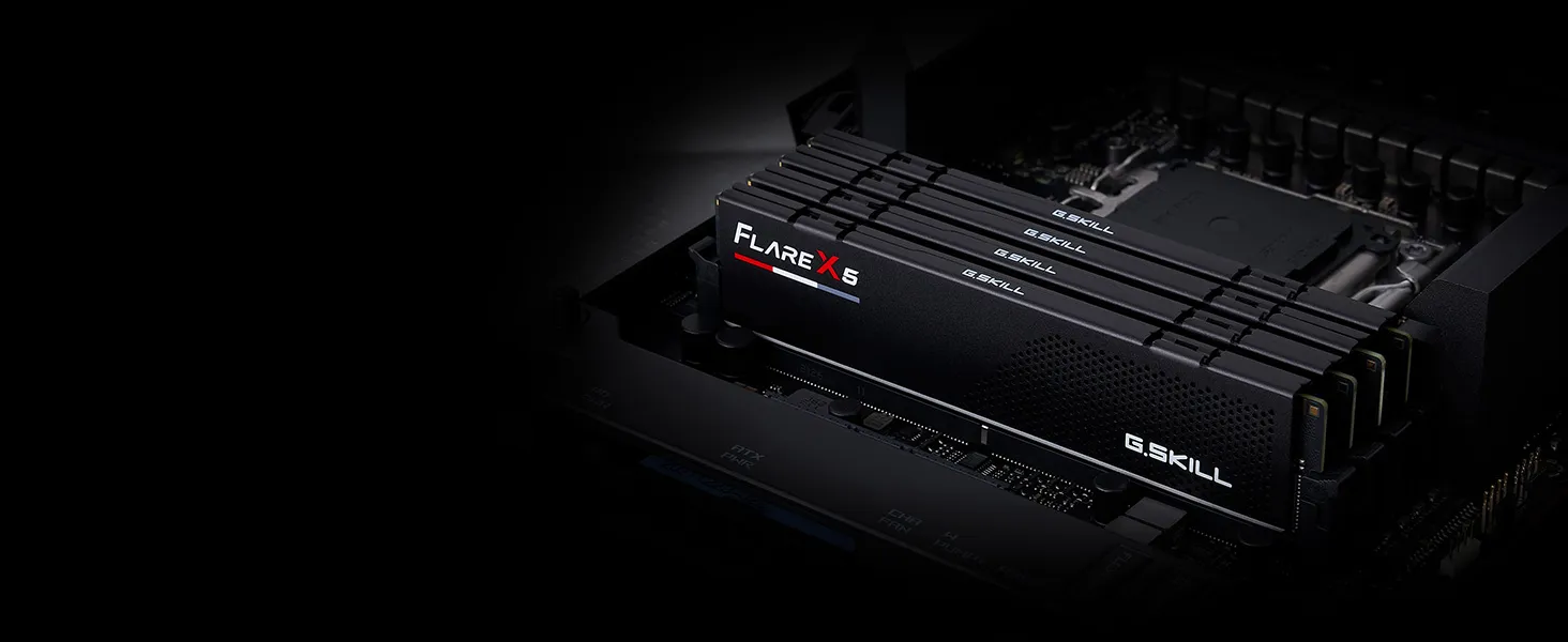 G.SKILL Flare X5 DDR5 RAM 128GB (2X 64GB) 6000MT/s CL34-44-44-96 Matte Black overview 1