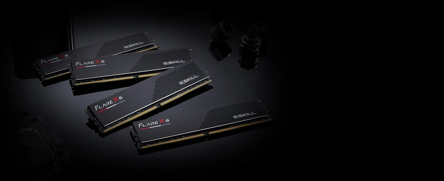 G.SKILL Flare X5 DDR5 RAM 128GB (2X 64GB) 6000MT/s CL34-44-44-96 Matte Black overview 2
