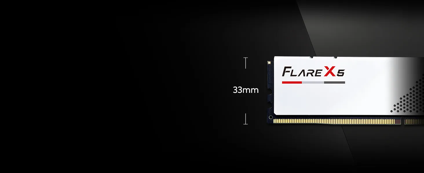 G.SKILL Flare X5 DDR5 RAM 128GB (2X 64GB) 6000MT/s CL34-44-44-96 Matte Black overview 3