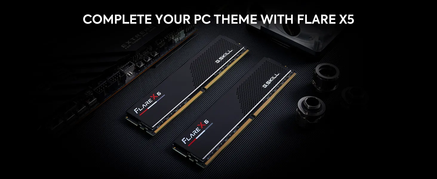 G.SKILL Flare X5 DDR5 RAM 128GB (2X 64GB) 6000MT/s CL34-44-44-96 Matte Black overview 5