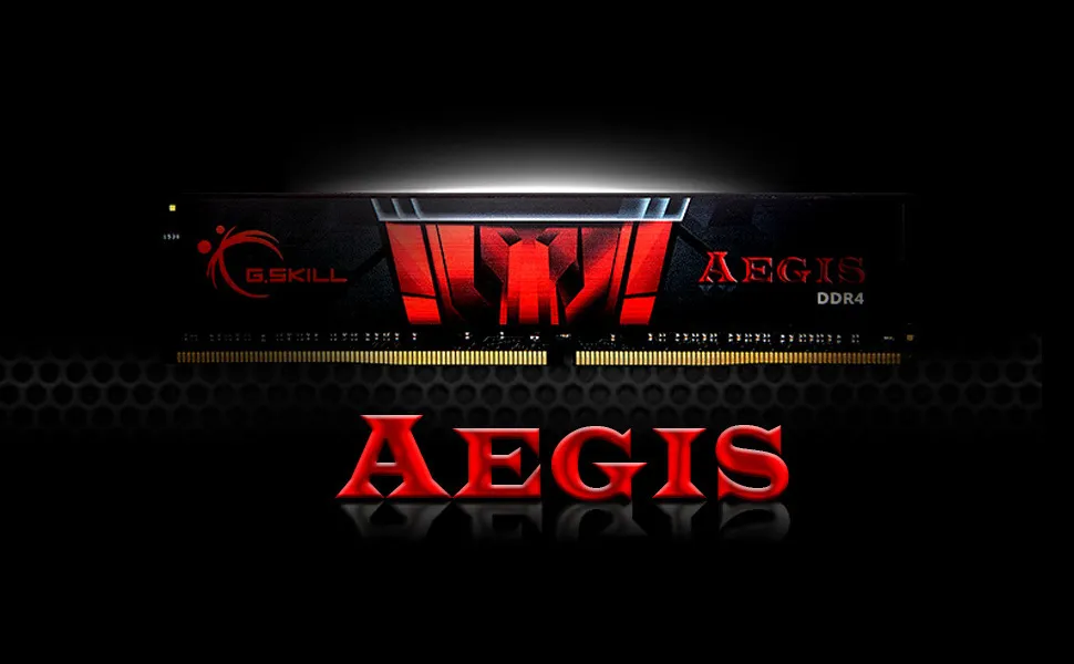 G.Skill Aegis 16GB (16GBx1) DDR4 3200MHz CL16 Desktop RAM (Black) overview 1
