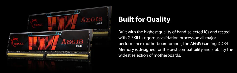 G.Skill Aegis 8GB (8GBx1) DDR4 3200MHz Desktop RAM (Black) overview 3
