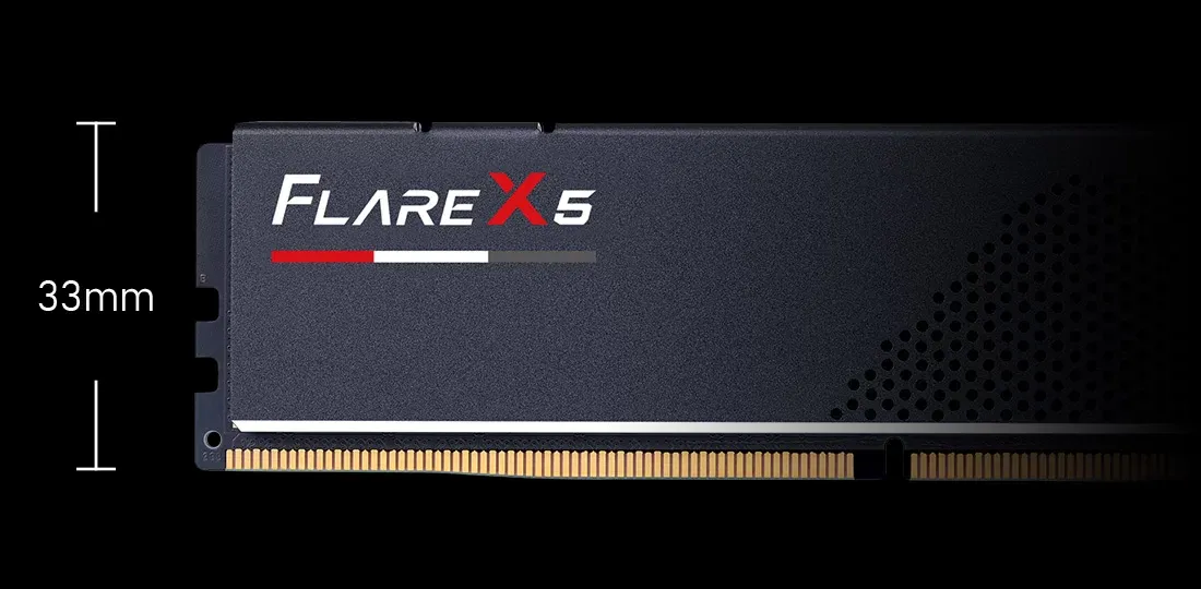 G.Skill Flare X5 32GB (16GBx2) DDR5 6000MHz CL36 Desktop Ram (Matte Black) overview 4