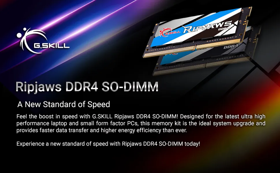 G.Skill Ripjaws 16GB (16GBx1) DDR4 3200MHz LAPTOP MEMORY overview 1