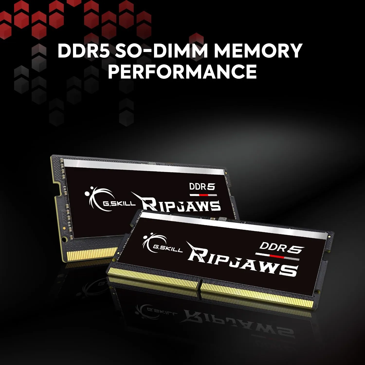 G.Skill Ripjaws 16GB (1x16GB) DDR5 5600 MHz Laptop Memory (F5-5600S4645A16GX1-RS) overview 1