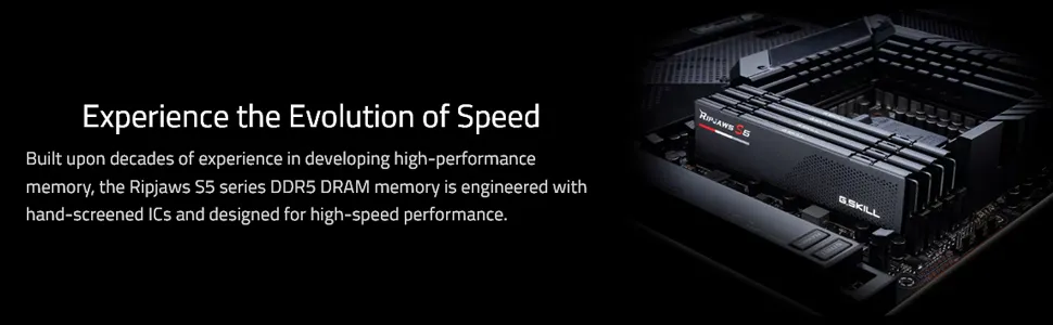 G.Skill Ripjaws S5 16GB (16GBx1) 5200Mhz DDR5 CL40 Desktop Memory overview 4