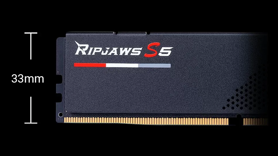 G.Skill Ripjaws S5 32GB (32GBx1) DDR5 5200MHz CL40 RAM (Black) overview 4
