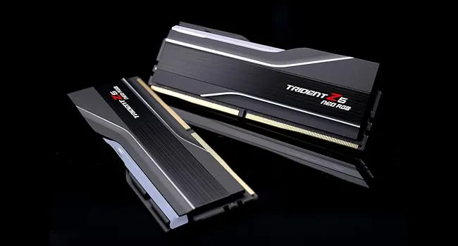 G.Skill Trident Z5 Neo 64GB (32GBx2) Kit 6000MHZ (Matte Black) F5-6000J3040G32GX2-TZ5NR CL30 overview 2