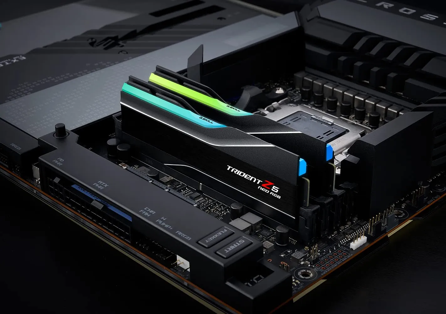 G.Skill Trident Z5 Neo RGB 32GB (16GBx2) DDR5 6000MHz CL36 Desktop RAM (Matte Black) overview 1