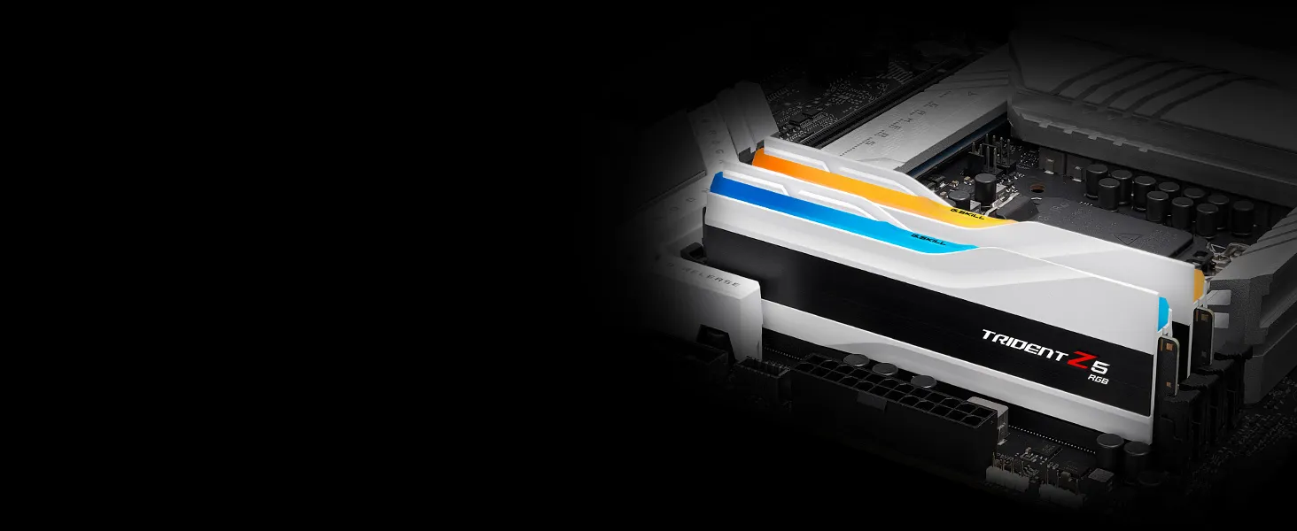 G.Skill Trident Z5 RGB 64GB (32GBx2) DDR5 6000MHz CL30 Desktop RAM (White) overview 1
