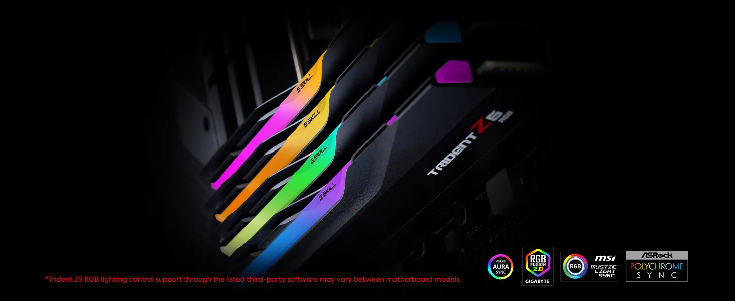 G.Skill Trident Z5 RGB 64GB (32GBx2) DDR5 6000MHz CL30 Desktop RAM (White) overview 7