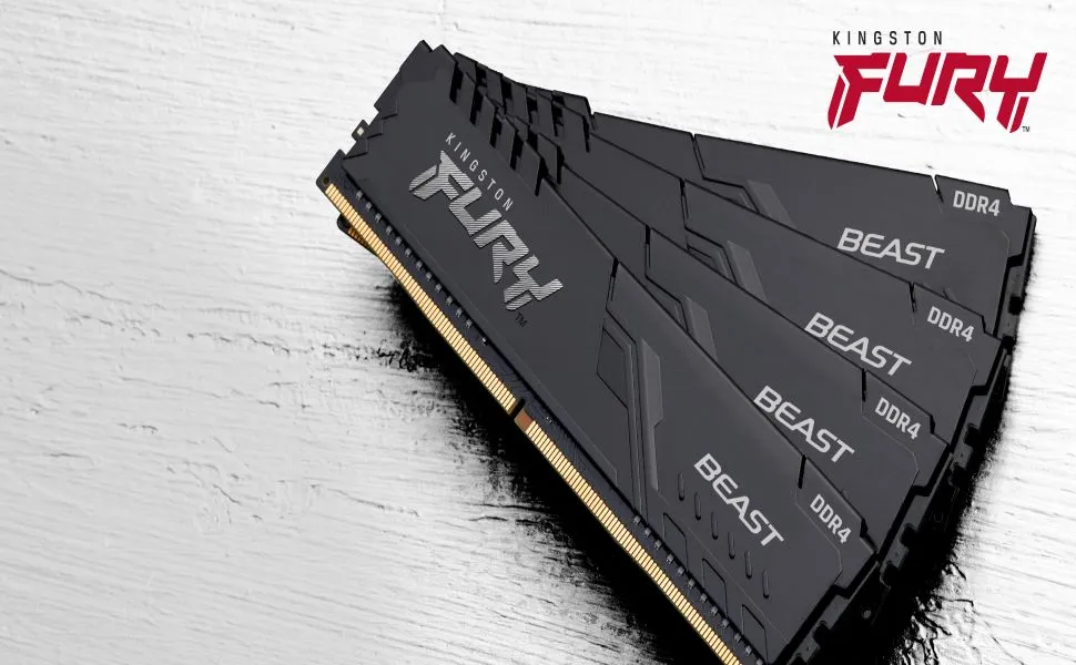 Kingston FURY 8GB 3200MHz DDR4 CL16 DIMM Ram (Black) overview 1