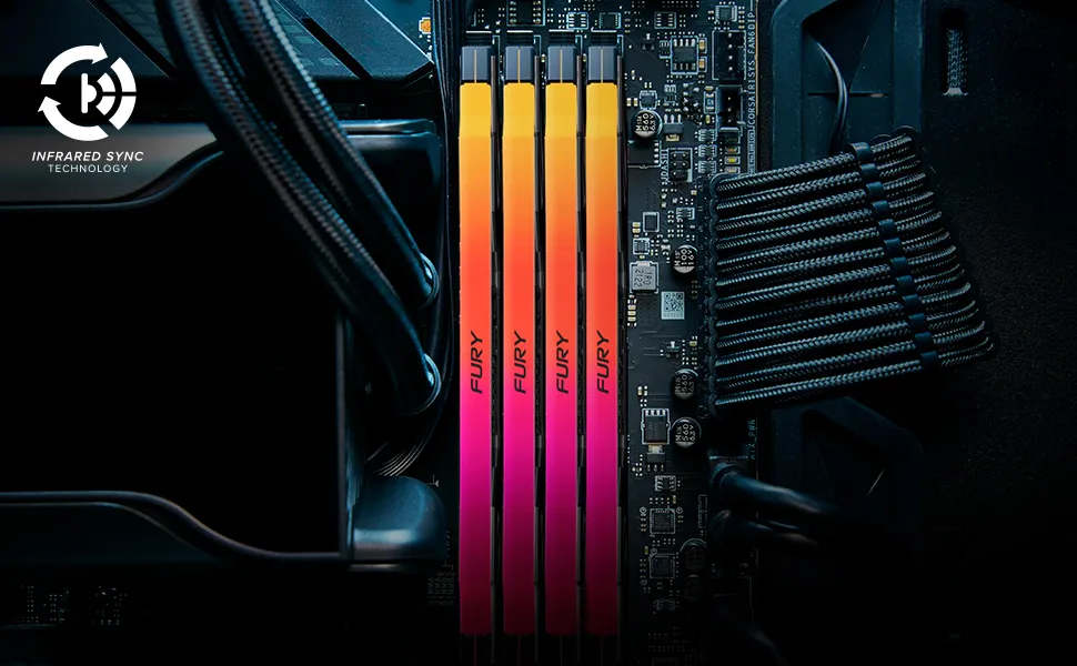 Kingston FURY Renegade RGB 32GB (2x16GB) 7200MT/s DDR5 CL38 DIMM Desktop Memory overview 2