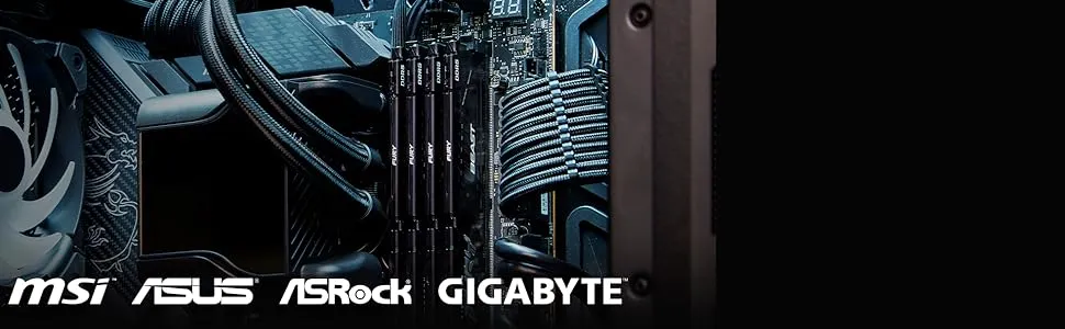 Kingston Fury Beast 16GB (1 X 16GB) DDR5 6000MHz CL30 Desktop Ram (Black) (KF560C30BBE-16) overview 4